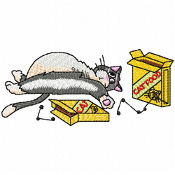 Cats Embroidery Design 10 Cats Embroidery Design 10